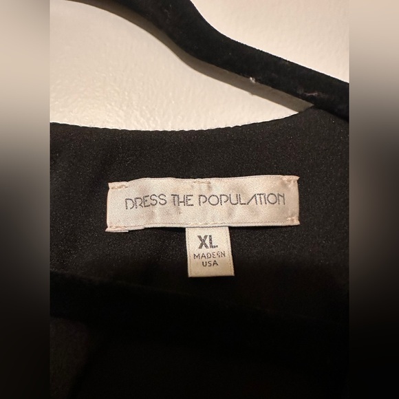 Dress the Population Sequin and Lace Teal Short Sleeve Mini Party Dress size XL - Picture 3 of 6